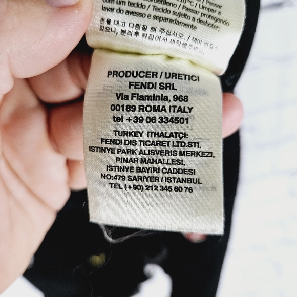 FENDI | cutoff denim embroidered monster eyes jean shorts - Picture 11 of 13